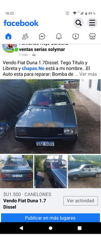 Fiat Duna 1.7 Sdl