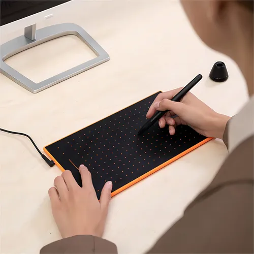 Tableta Digitalizadora Huion Inspiroy Rtm-500 Naranja Dibujo