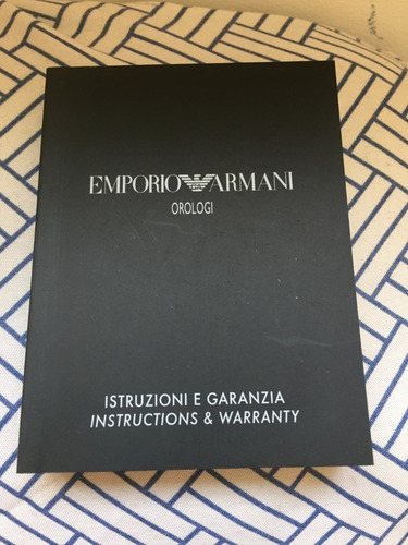 Relógio Emporio Armani Ar5889 Preto Na Caixa Manual Garantia