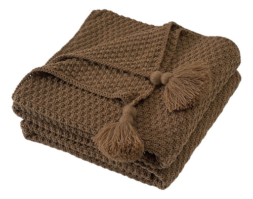 Manta Tejida De Estilo Nórdico, Ligera, Para Cama,