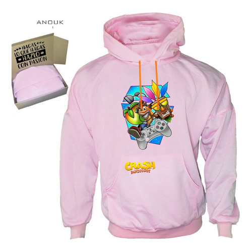 Imagen 9 de 10 de Buzo Hoodie Personalizable Saco Play Crash Bandicoot Algodón