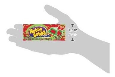 Imagen 3 de 9 de Hubba Bubba Max Fresa Sandía Chicle, 5 Pieza (pack De 18).