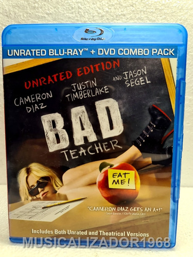 Blu-ray + Dvd Bad Teacher Malas Enseñanzas Diaz Timber Origi