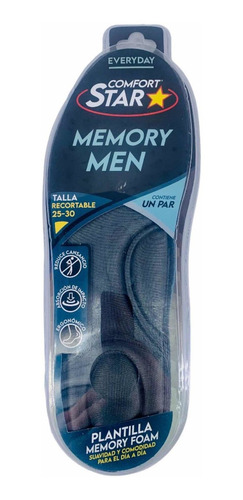 Plantillas Memory Foam Comfort Star Dama Y Caballero