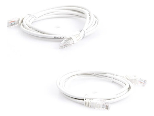 Patch Cord Cable Parcheo Red Utp Categoría 6 3 Metros Blanco