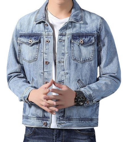 2021 Nueva Chaqueta Vaquera Casual Suelta Para Hombre [u]