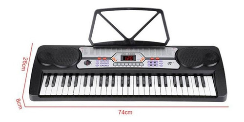 Órgano Teclado Musical 54 Teclas Meike Mk4300 + Fuente Promo