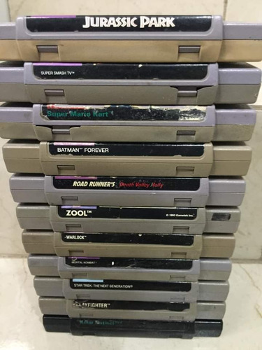 Lote De 11 Juegos Para Snes