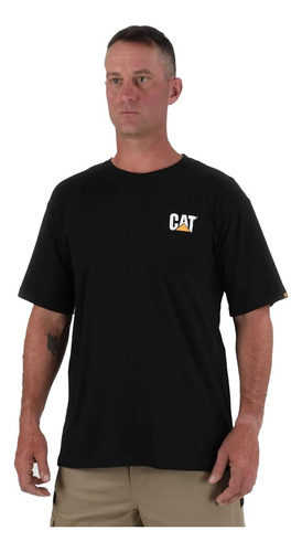 Camiseta Caterpillar Para Hombre Con Marca Registrada (talla