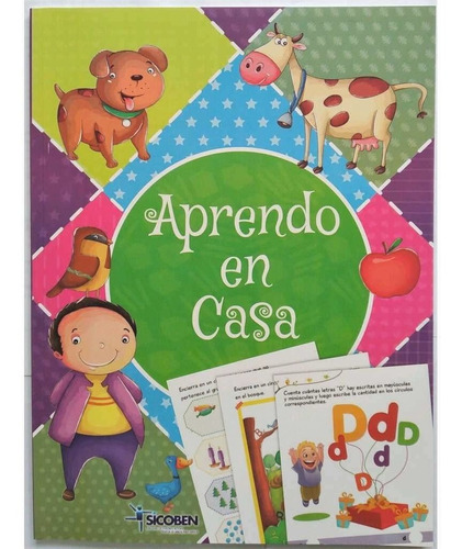 Libro Infantil De Retos Mentales - Aprendo En Casa Niños