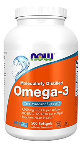 Now Supplements, Omega-3 180 Epa / 120 Dha, Molecularmente D