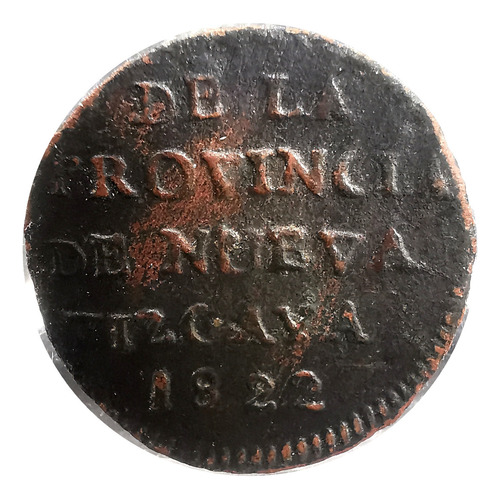 Moneda Octavo Real Nueva Vizcaya 1822 Agustin De Iturbide