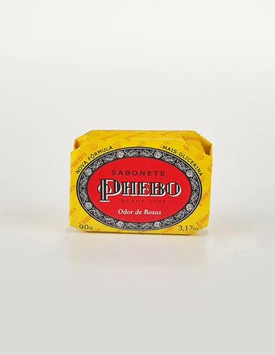 Sabonete Barra Phebo Glicerina Odor De Rosas 90g 2 Unidades