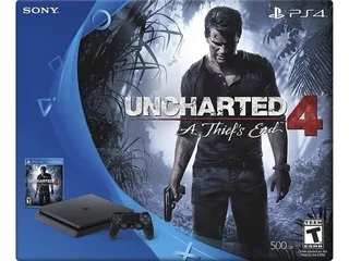 Play Station 4 + Juego Uncharted 4