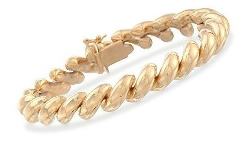 Ross-simons Pulsera Italiana San Marco De Oro De 18 Kt Sobre