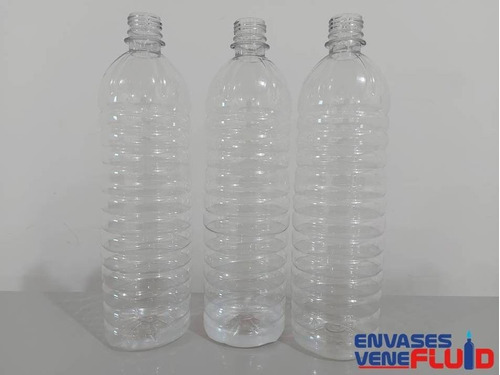 Envase Plastico Botella Pet Transparente 1 Lt, Clase B