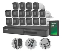 Comprar Kit Seguridad Hikvision Dvr 16ch + 16 Camaras 2mp +disco