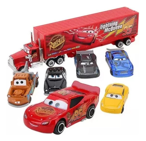 Kit 7 Coches-cars 3 Movie Lightning Mcqueen