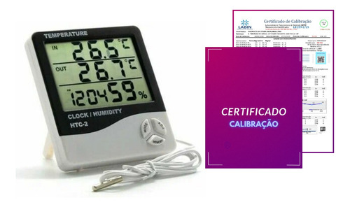 Higrômetro Digital B-max Bm-htc2 Kit 1 Unid C/ Certificação