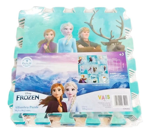 Alfombra Interactiva Puzzle Goma Eva Frozen Disney 90x90