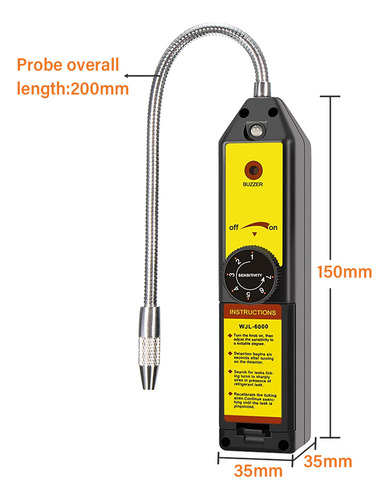 Detector De Vazamento Detector Automotivo R12 R22 R134a Halo