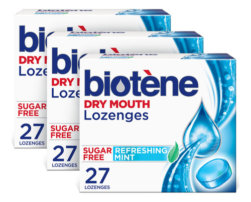 Biotene Dry Mouth Lozenges, Refreshing Mint, 81 Count