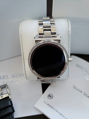 smartwatch michael kors access bradshaw mkt5012 plata