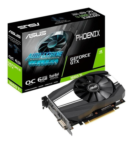 Placa de video Nvidia Asus  Phoenix GeForce GTX 16 Series GTX 1660 PH-GTX1660-6G 6GB