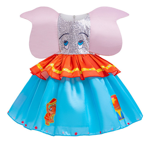 Fwefww Niños Cosplay Dumbo Mismo Vestido Escenario