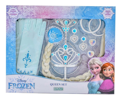 Queen Set Frozen Accesorios Guantes Corona Ditoys