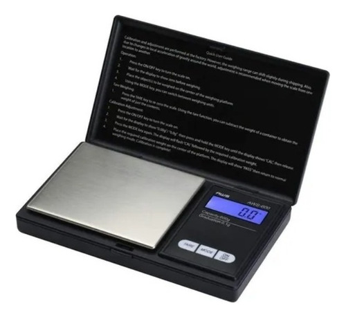 Bascula Digital 100g American Weigh Tamaño De Bolsillo Color Negro