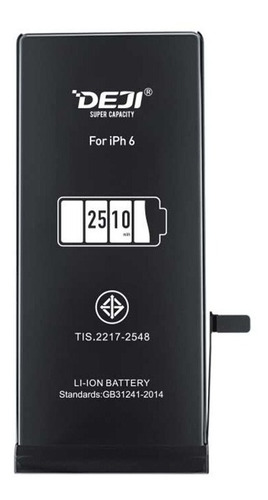 Bateria Litio Para iPhone 6 Mas Duracion 2510mah Marca Deji 