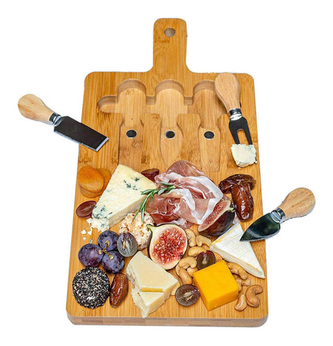 Campana de queso con giratoria con queso Cuchillos 7 piezas. 
