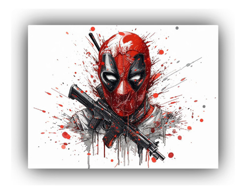 Arte De Pared Composiciones Dead Pool Ryan Reynolds 65x50cm