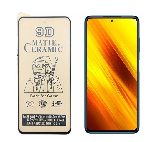 Vidrio Cerámico Matte Irrompible Para Xiaomi Poco X3