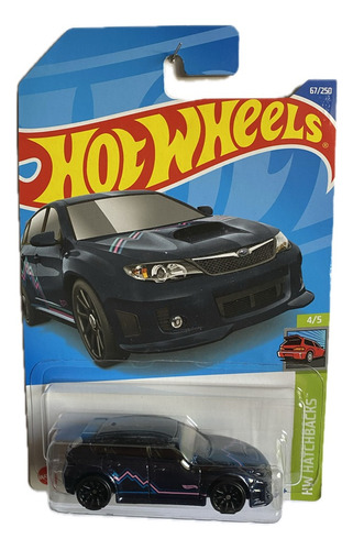 Hot Wheels Subaru Wrx Sti 1:64 Coleccionable Azul Oscuro