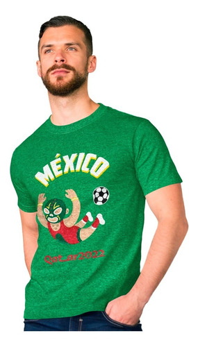 Playera Mundial - Luchador - Jade - México - Qatar 2022