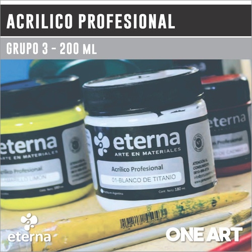 Acrilico Profesional Eterna 200ml Grupo 3
