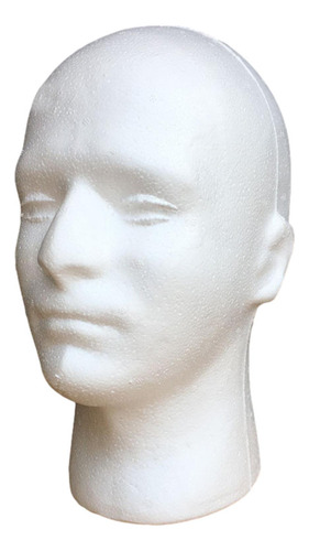 Cabeza De Maniquí Masculino Redonda De 11 Pulgadas De Alto,