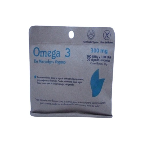 Vitamina Omega 3 De Microalgas Vegano-dulzura Natural 300mg.