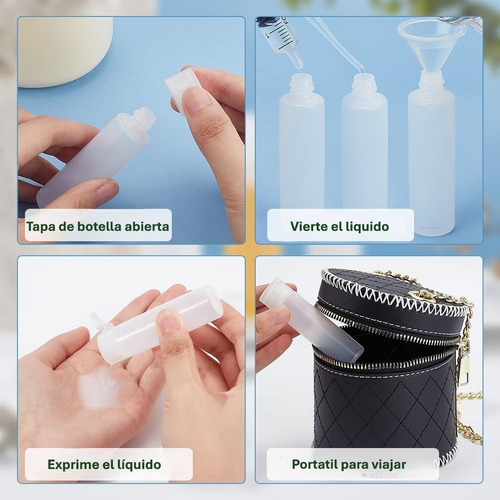 Set 8 Bolsa Organizadora Ropa Calzado Viaje +2 Botellas