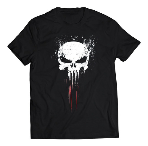 Polera Marvel The Punisher - Logo Sangre