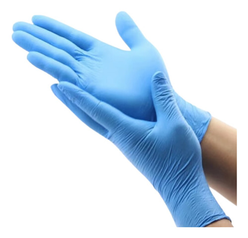 Guantes De Nitrilo Tresor Talla Xs Azul Caja X 100 Unid.