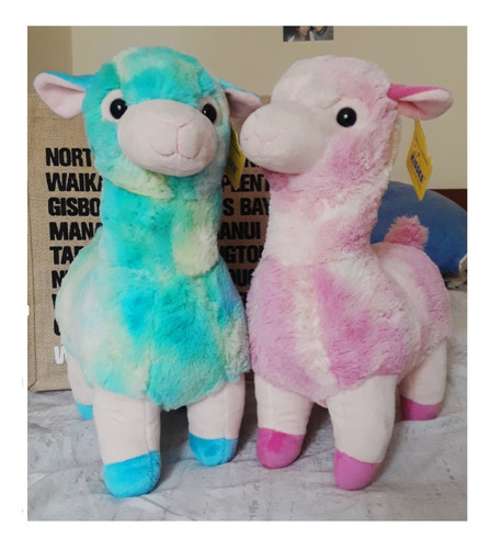 Peluche Llama - Alpaca Arco Iris  Antialergico+ Bolsa Regalo