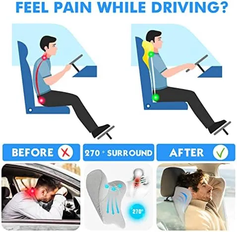 Tkloop Almohada De Soporte Para El Cuello Del Automóvil Para
