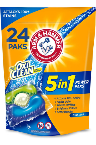 Paquetes De Energía Oxiclean 5 En 1 De Arm & Hammer Plus, 24