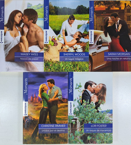 Pack X 5 Novelas Romanticas Moments Harlequin