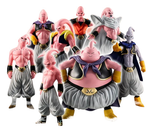 Set 8 Figuras Majin Boo Buu Transformaciones Dragón Ball Z