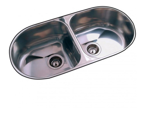 Pileta Doble Cocina 78x37x20 Johnson Acero Dn1 2da