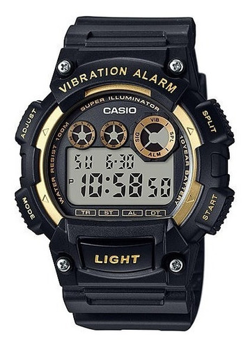 Reloj Casio W-735h Digital Alarm Vibration Sumergible Fuerte
